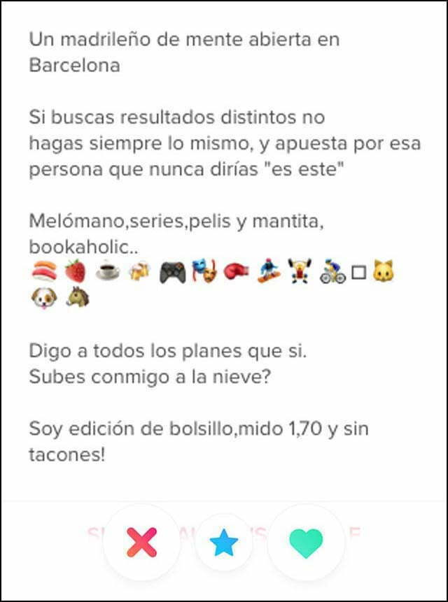 tinder descripcion