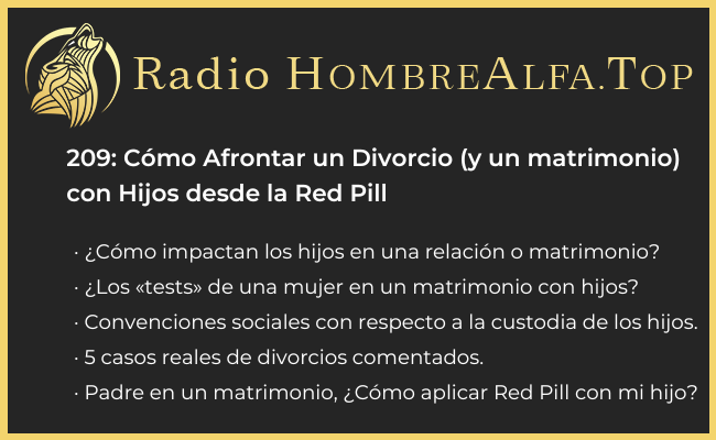 divorio y matrimonio con hijos dese la red pill