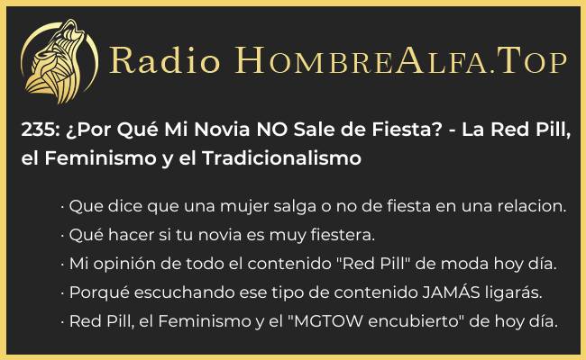 Motivo por el que mi novia no sale de fiesta