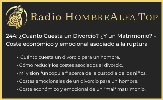 Cuanto cuesta un divorcio? Y un matrimonio? Costos economicos y emocionales